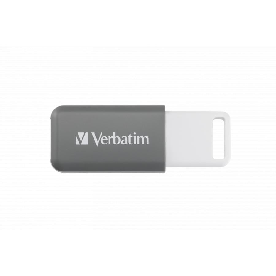 Verbatim 49456 V DataBar, 128 GB, USB Type-A, 2.0, Slide, 9.1 g, Grey