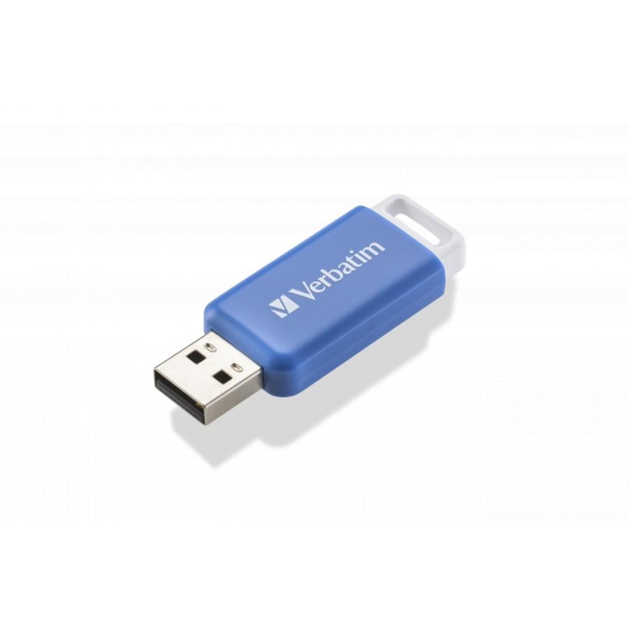 Verbatim 49455 V DataBar, 64 GB, USB Type-A, 2.0, Slide, 9.1 g, Blue