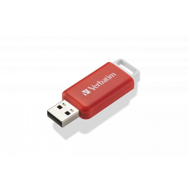 Verbatim 49453 DataBar, 16 GB, USB Type-A, 2.0, Slide, 9.1 g, Red