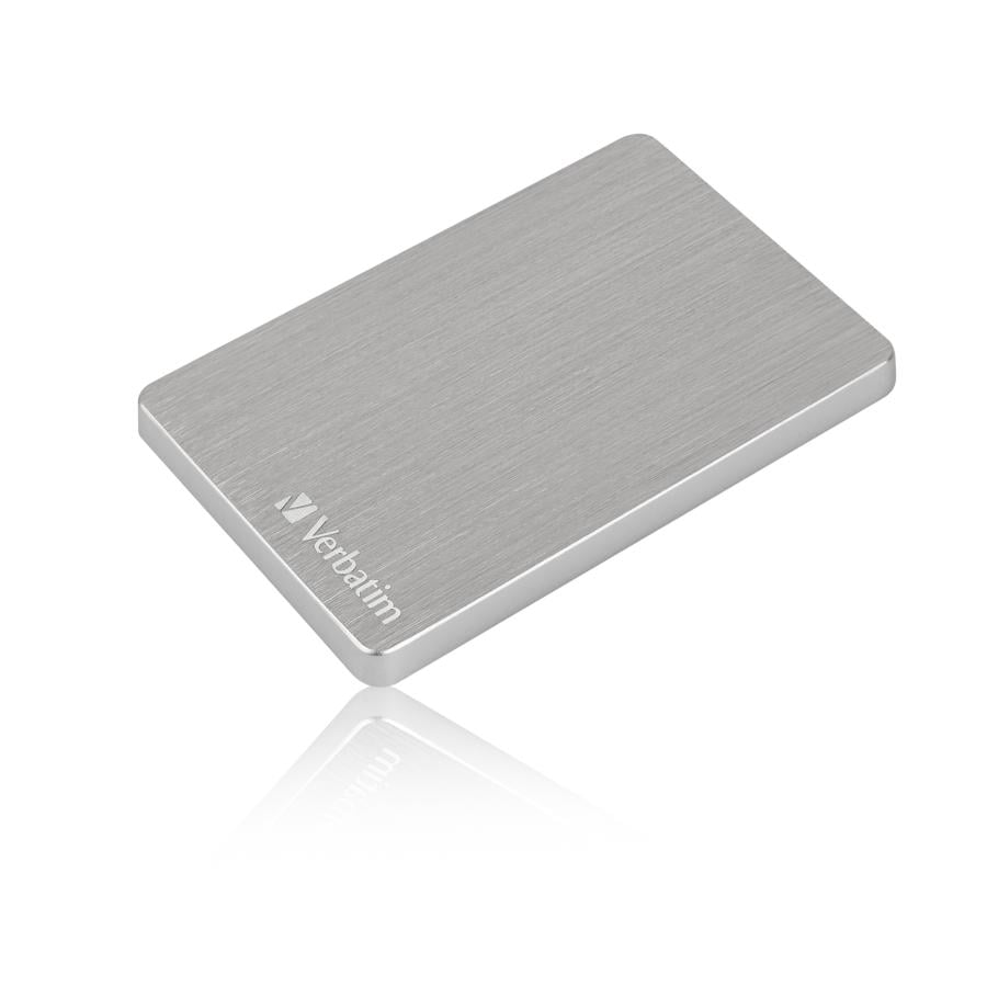 Verbatim 53663 Store "n" Go ALU Slim Portable Hard Drive Silver, 1 TB, 2.5", USB 3.2 Gen 1 Type-C