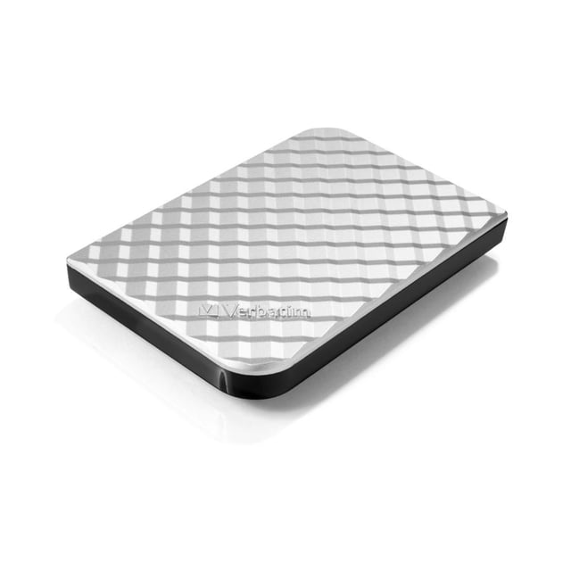 Verbatim 53197 Store "n" Go USB 3.0 Hard Drive, 1 TB, USB 3.2 Gen II, 5400 RPM, Silver