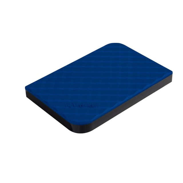 Verbatim 53200 Store "n" Go USB 3.0 Hard Drive, 1 TB, 2.5", USB 3.2 Gen II, 5400 RPM, Blue