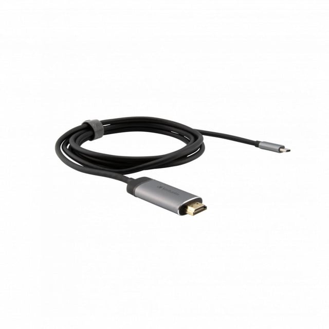 Verbatim 49144 USB-C To HDMI Adapter, USB Type-C, HDMI, Male, Male, Straight, 1.5 m