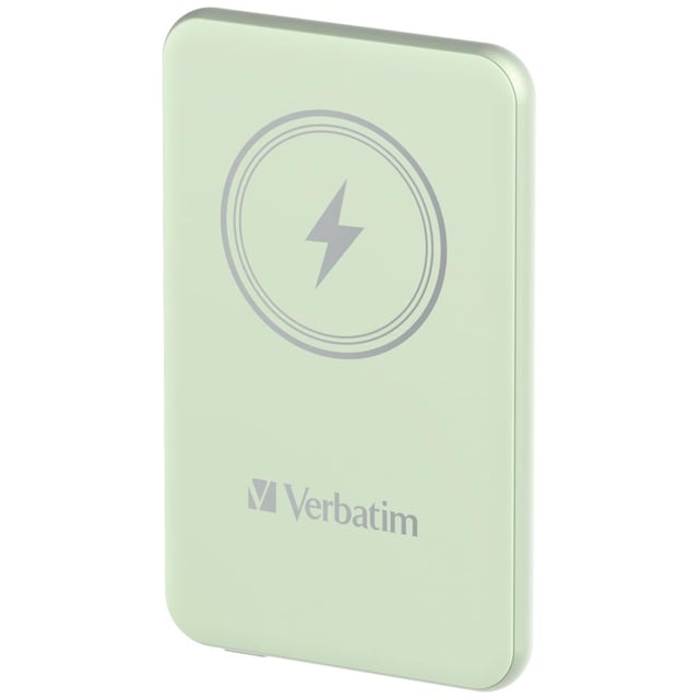 Verbatim 32241 Charge "n" Go Magnetic Wireless Power Bank, 5000 mAh, Lithium Polymer (LiPo)