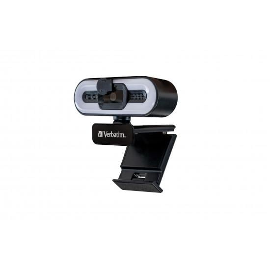 Verbatim 49579 Full HD 1080P Autofocus Webcam With Microphone And Light, 2560x1440@30fps