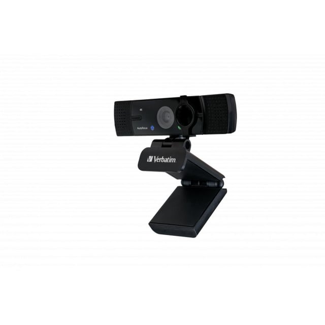 Verbatim 49580 Ultra HD 4K Autofocus Webcam With Dual Microphone, 3840x2160@30fps