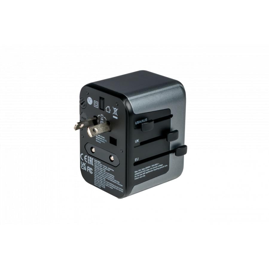 Verbatim 49545 Universal Travel Adapter, USB PD 30W, QC, 2x USB, 2x USB Type-C, 100 - 250 V, 2500 W