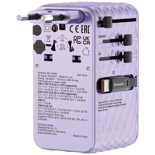 Verbatim Charge 'n' Travel 70W