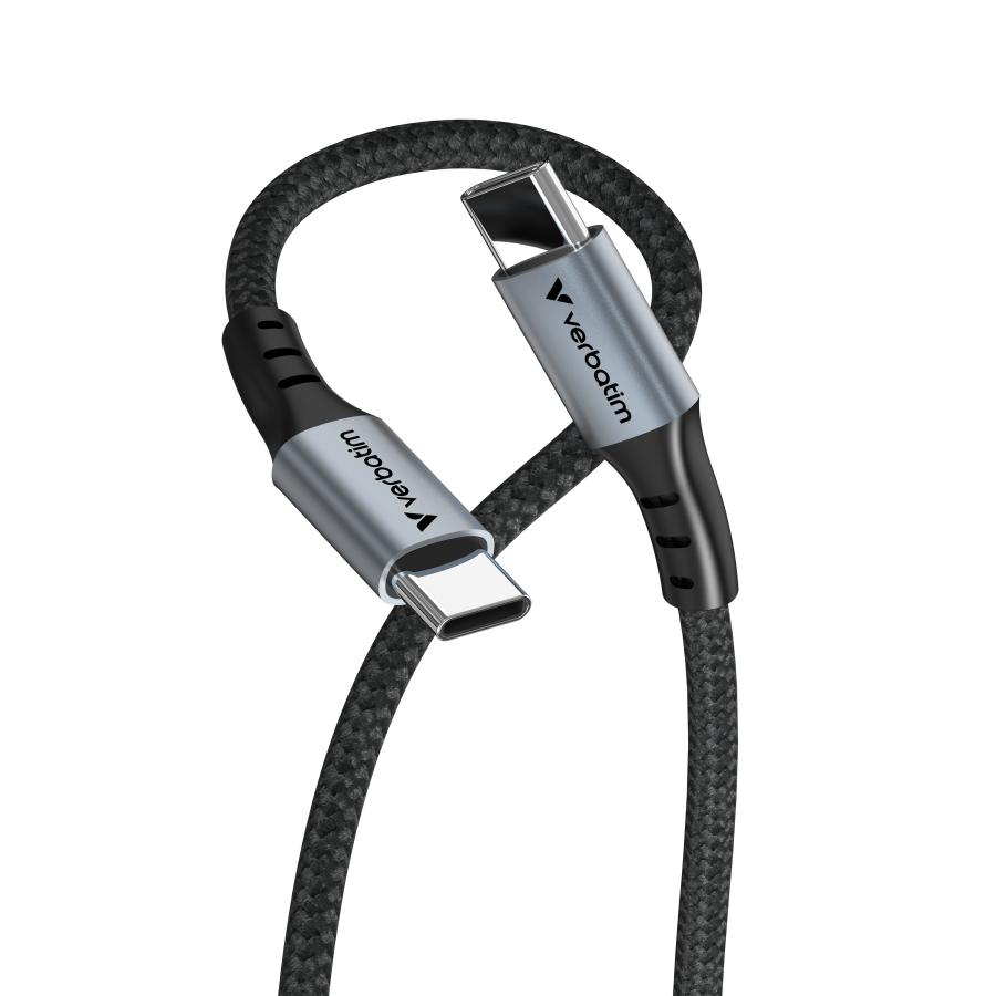 Verbatim 31845 Sync & Charge Cable 60W USB-C to USB-C, 480 Mbit/s, 1.2m, Black