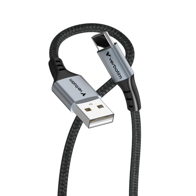 Verbatim 31843 Sync & Charge Cable USB-A to USB-C 120 cm, 480 Mbit/s, 1.2m, Black