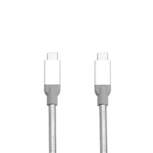 Verbatim 48867 USB-C to USB-C Stainless Steel Sync & Charge Cable USB 3.1 Gen 2, 0.3m, Silver