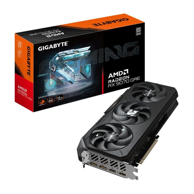 Gigabyte GV-R907GREGAMING OC-12GD Radeon RX 9070 GRE GAMING OC 12G, 12GB, GDDR6, 192bit, PCIe 5.0