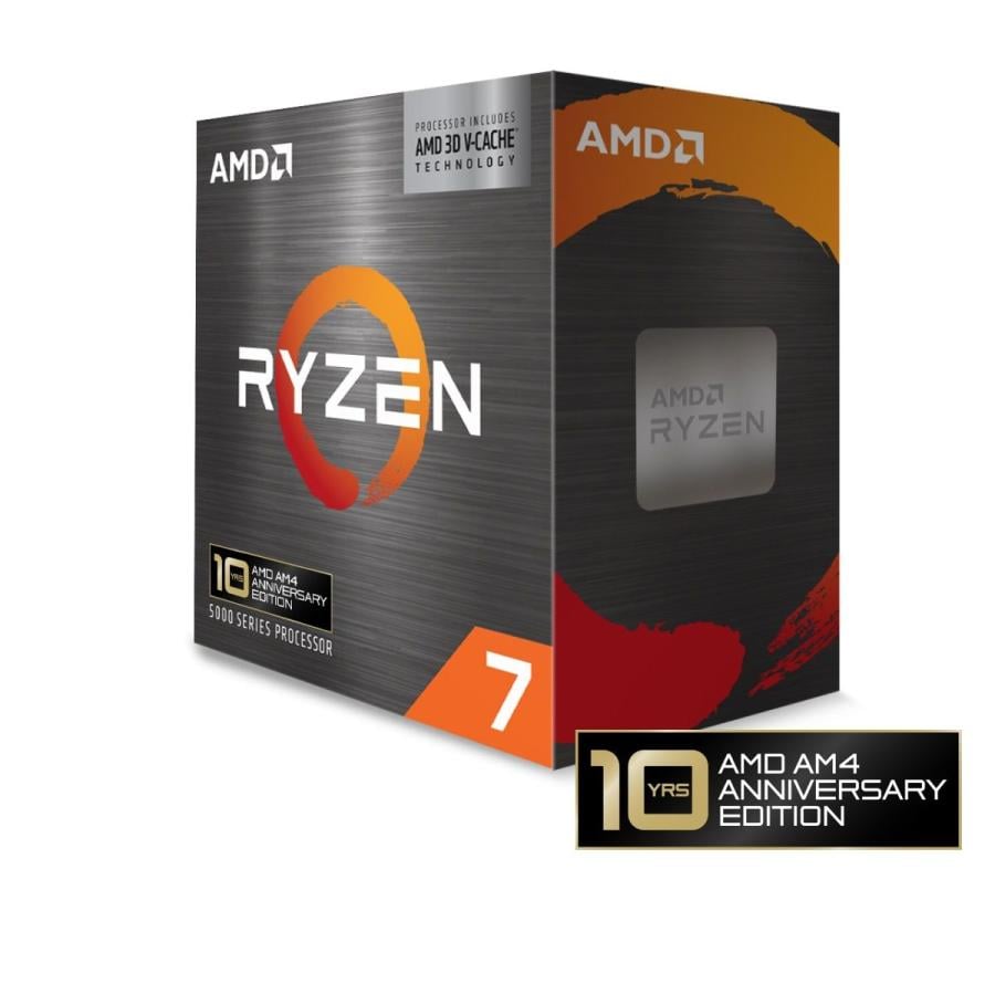 AMD 100-100000651POF Ryzen 7 5800X3D 10th Anniversary Edition, Box, AM4, 8-Core HT, 4.5 GHz, 105 W