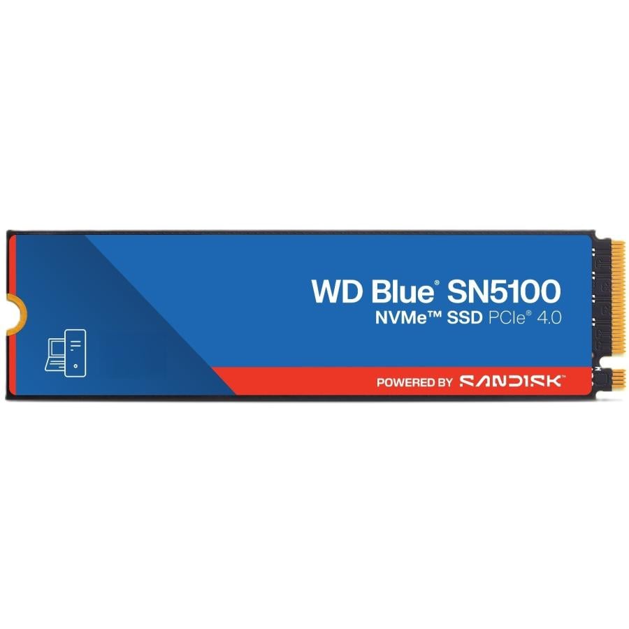 Western Digital WDS100T5B0E-00CPE0 SN5100 Blue SSD, 1TB, M.2 NVMe, PCIe 4.0, 7100MB/s, 1000K IOPS