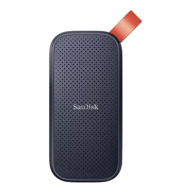 SanDisk SDSSDE30-2T00-G26 Portable Hard Drive, 2TB, USB3.2 Gen2 Type-C, Updated firmware, Black