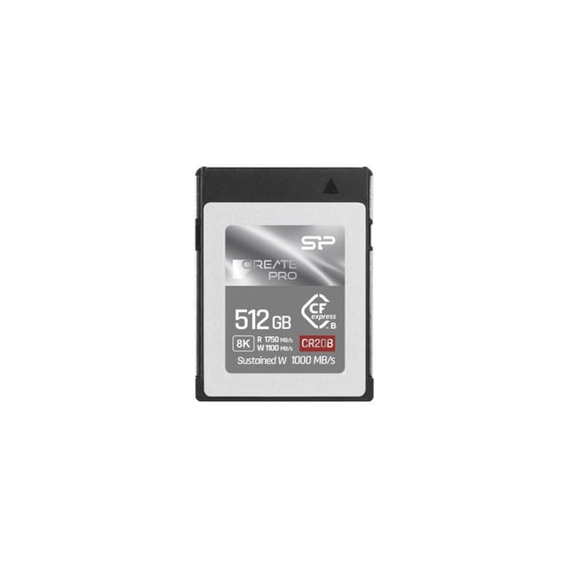 Silicon Power SP512GBCFEB21V10 CreatePro CR20B, 512GB, CFexpress 2.0 Type B, PCIe3.0 x2, 1750MB/s