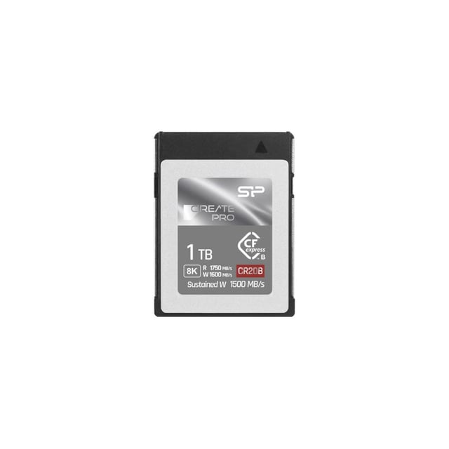 Silicon Power SP001TBCFEB21V10 CreatePro CR20B, 1TB, CFexpress 2.0 Type B, PCIe3.0 x2, 1750MB/s