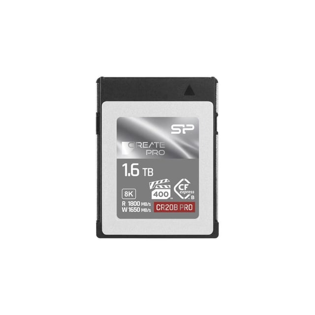 Silicon Power SP800GBCFEB21V12 CreatePro CR20B Pro CF Express Type-B, 800 GB, 1800 MB/s, BlackMagic