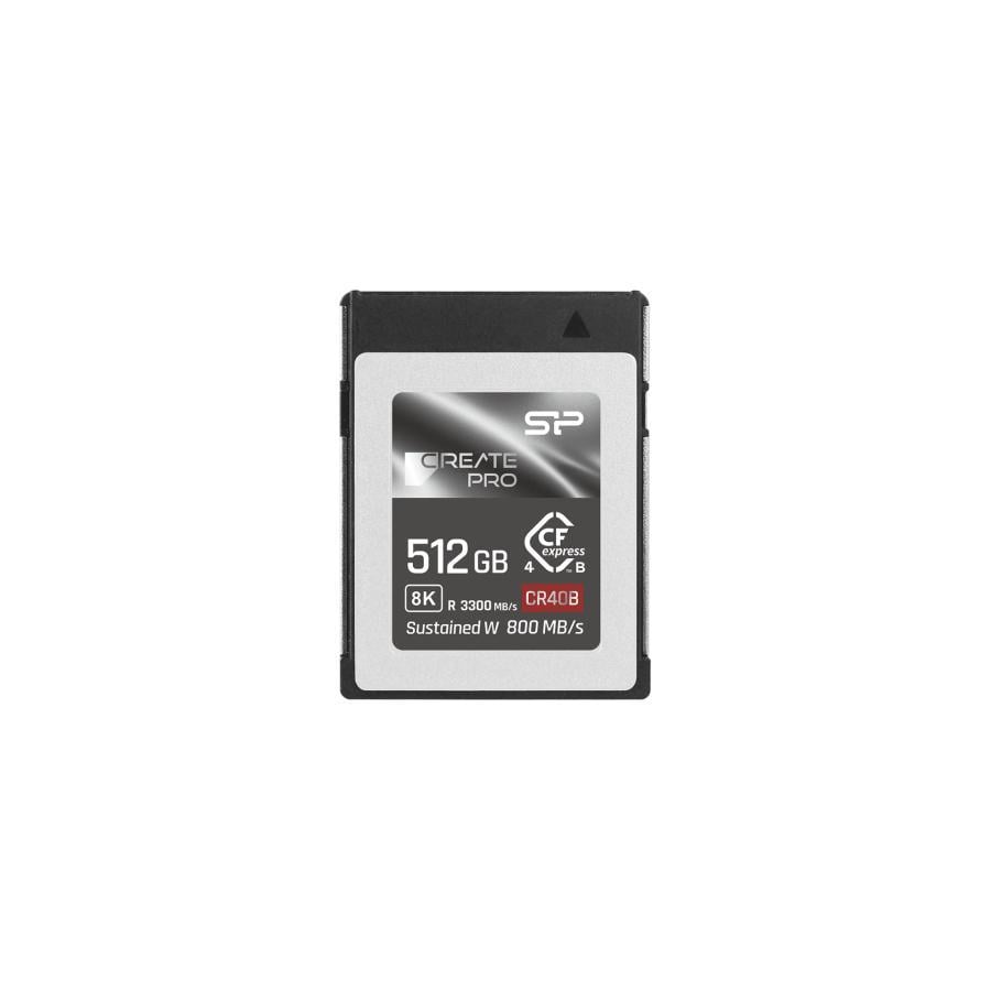 Silicon Power SP001TBCFEB41V10 CreatePro CR40B CF Express Type-B, 1 TB, PCIe Gen4 x2, 3300 MB/s