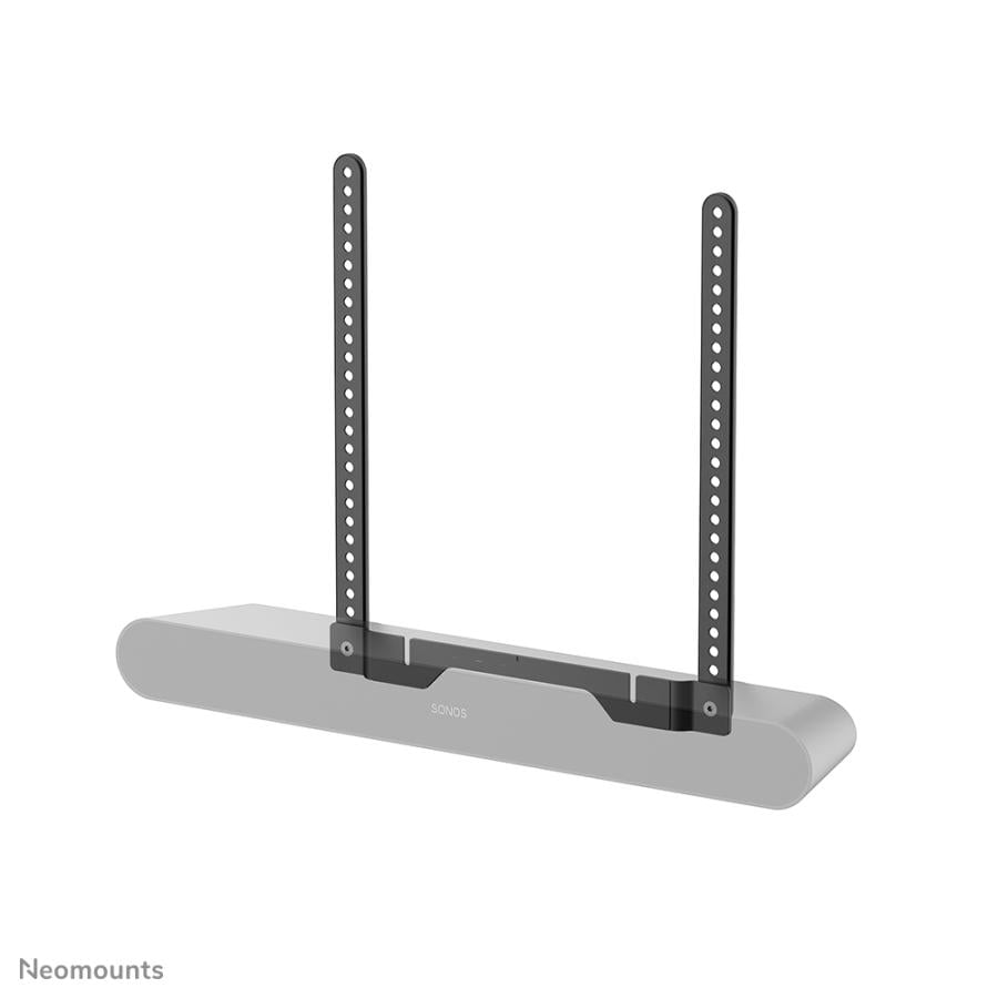 Neomounts AV35-724BL1 TV mount for Sonos Ray, 75", 2 kg, 200x200 mm, 600x400 mm, Steel, Black