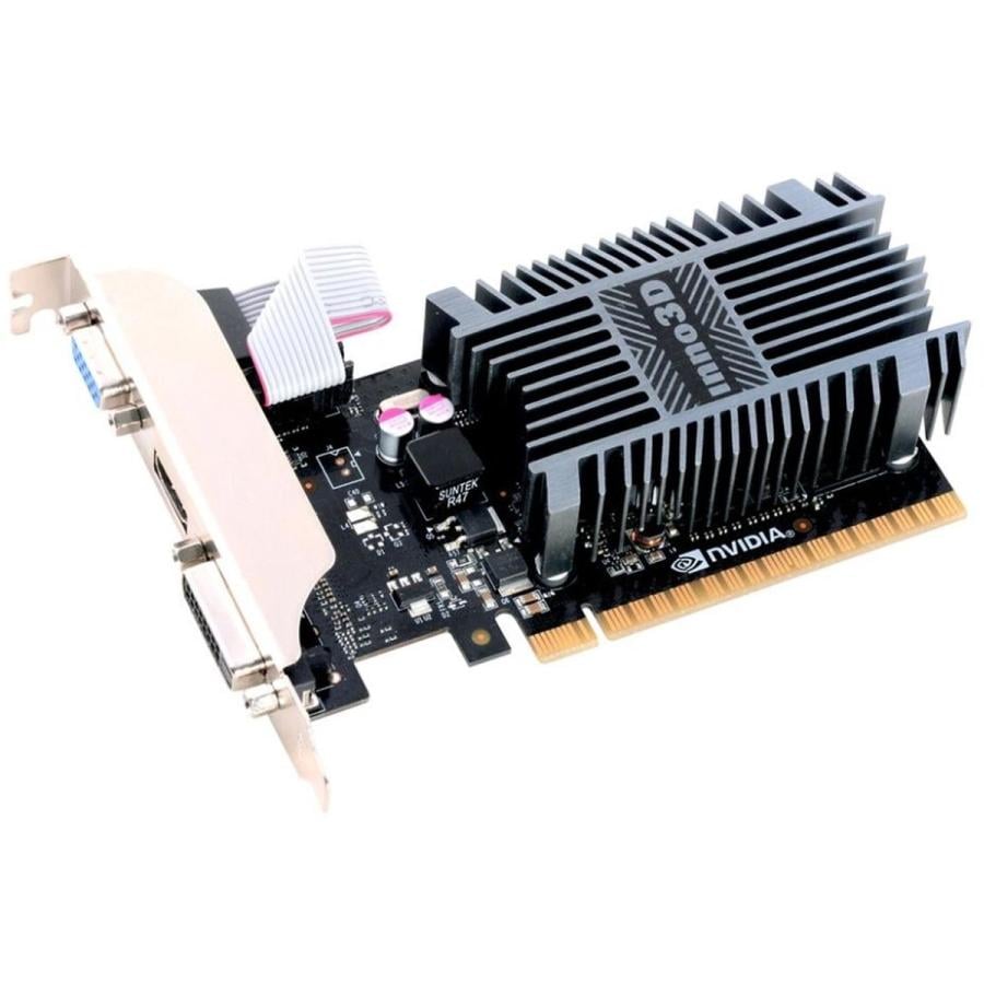INNO3D N730-1SDV-D3BX GeForce GT730, 1GB SDDR3, 64-bit, 902, 1600MHz, DVI+VGA+HDMI, Heatsink, 0 dB