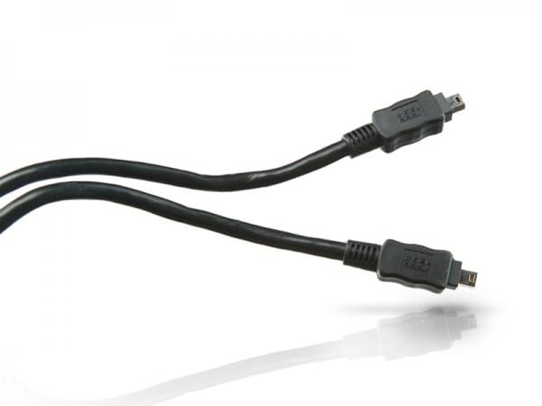 Conceptronic CC44FW18 FireWire 400 Cable, 4-p 1.8m, Black, M/M, 400 Mbit/s, IEEE 1394/1394a