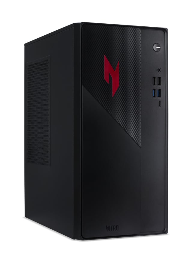 Acer NITRO 20 N20 101 I52150 Intel Core 5 210H 16 GB DDR4-SDRAM 1 TB SSD NVIDIA GeForce RTX 5050 Windows 11 Home Desktop PC Zwart