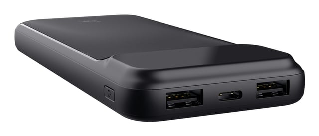 Trust Avala Powerbank 10.000 mAh - Powerbank – USB-C opladen – Afneembare USB-C kabel - 10.000 mAh – Zwart