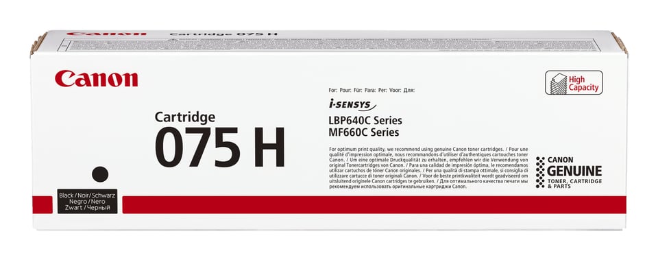 Canon 075 H tonercartridge 1 stuk(s) Origineel Zwart