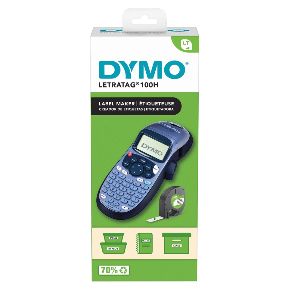 DYMO LetraTag LT-100H Labelprinter | Labelmaker met ABC-toetsenbord voor thuis en op kantoor