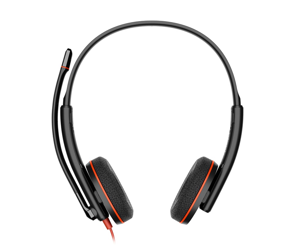 HP Poly Blackwire 3220 Stereo USB-C Headset + USB-C/A adapter