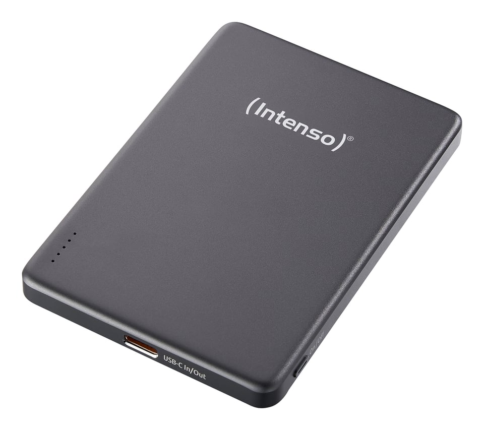 Intenso MW5000 Lithium-Polymeer (LiPo) 5000 mAh Draadloos opladen Grijs