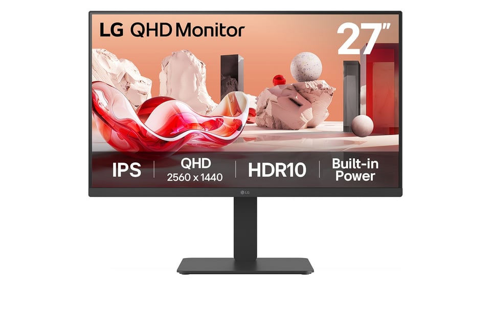 LG 27BA54QB-B computer monitor 68,6 cm (27") 2560 x 1440 Pixels Quad HD LCD Zwart
