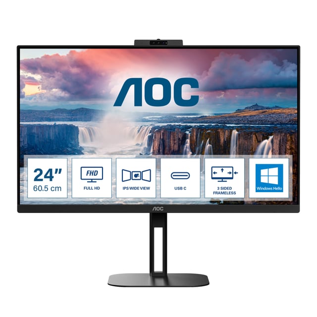 AOC V5 24V5CW/BK monitor 23,8"