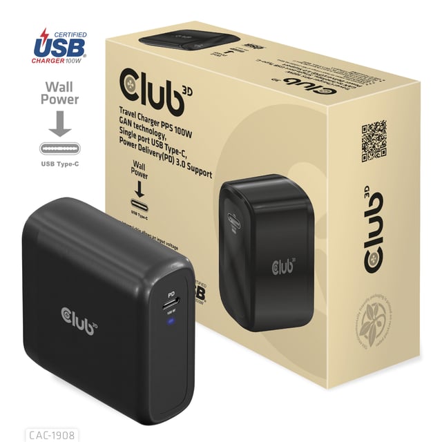 CLUB3D Travel Charger 100 Watt