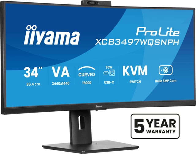 iiyama ProLite XCB3497WQSNPH-B1 monitor 34"