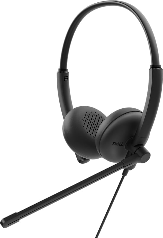DELL WH125 Headset Bedraad Hoofdband Kantoor/callcenter USB Type-A Zwart