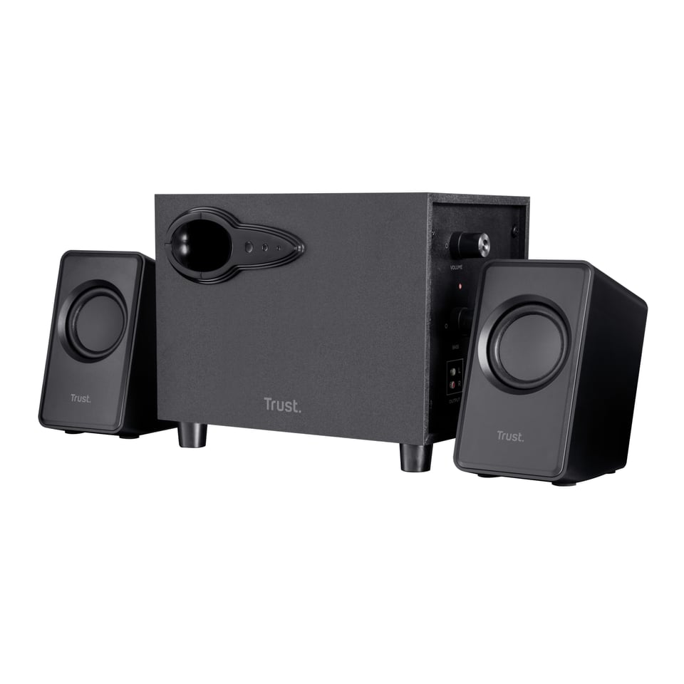 Trust Avora 2.1 USB‑subwoofer Luidsprekerset - 2.1 luidsprekerset – USB‑gevoed – compacte bureau‑speakers – zwart
