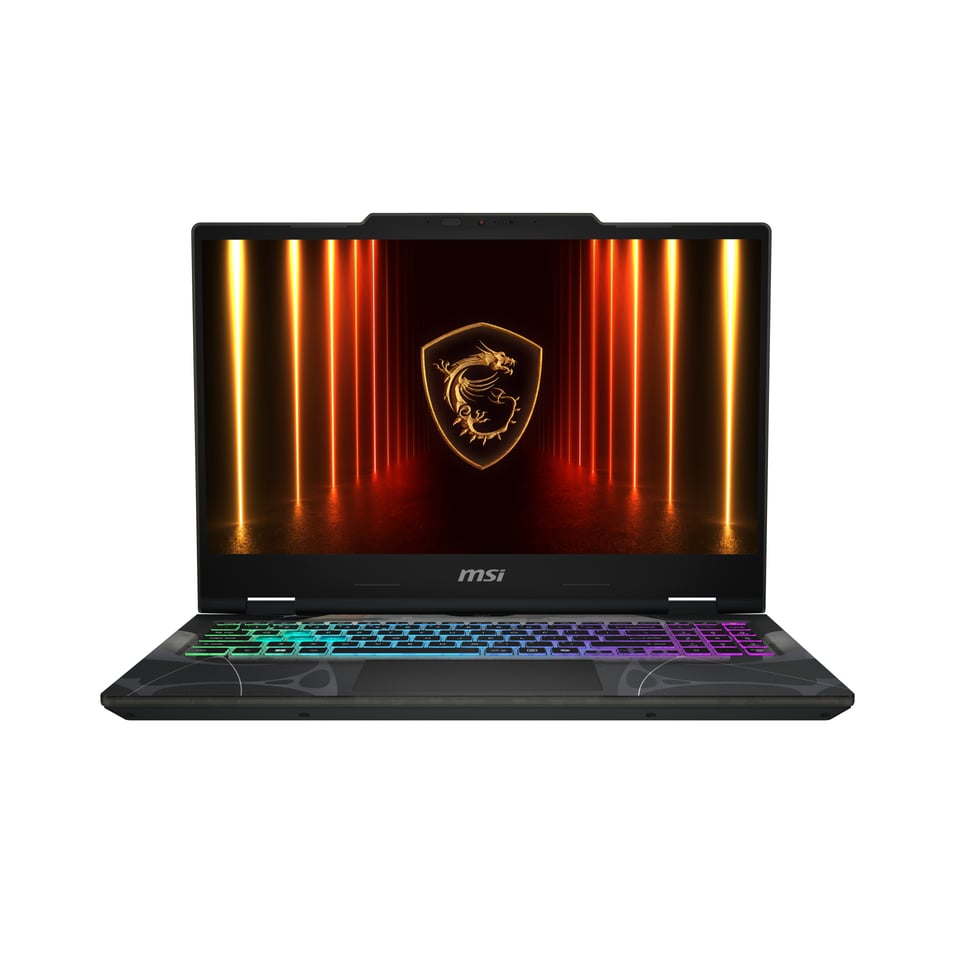 MSI Cyborg 15 B2RWEKG-083NL Intel Core 7 240H Laptop 39,6 cm (15.6") Full HD 16 GB DDR5-SDRAM 512 GB SSD NVIDIA GeForce RTX 5050 Wi-Fi 6E (802.11ax) Windows 11 Home Zwart