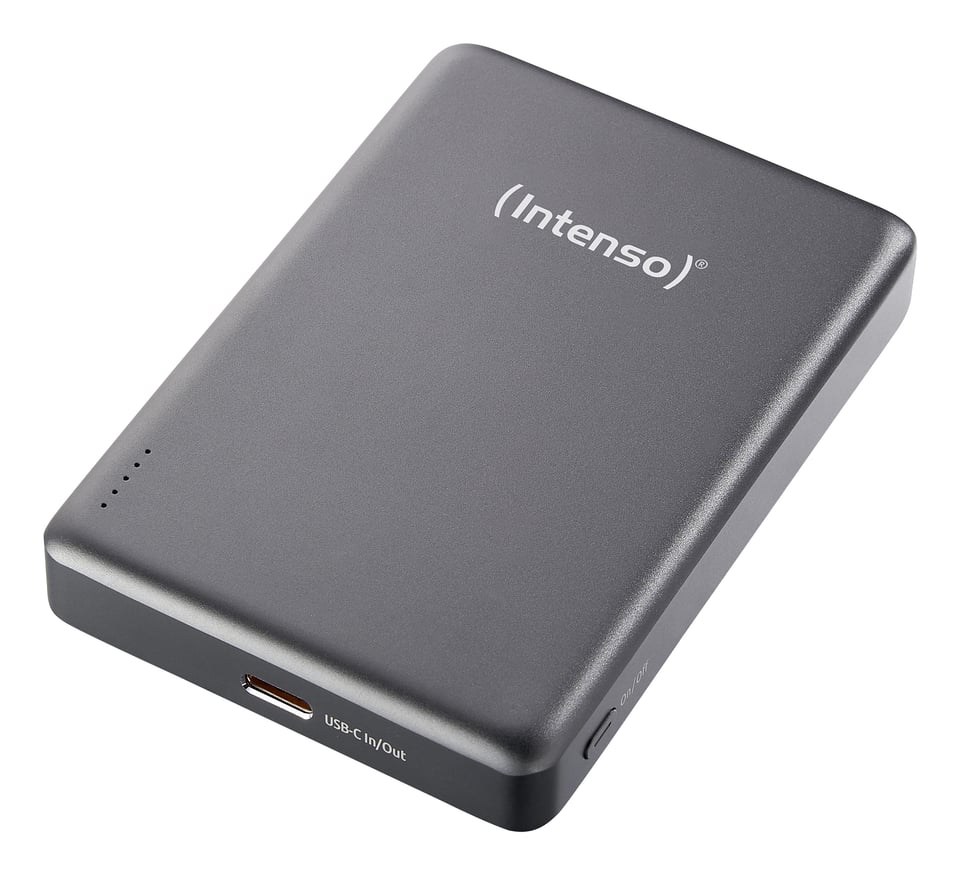 Intenso MW10000 Lithium-Polymeer (LiPo) 10000 mAh Draadloos opladen Grijs