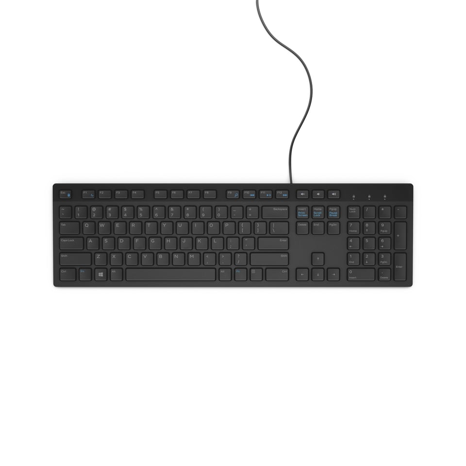 DELL bekabeld toetsenbord - KB216 - VS internationaal (QWERTY) - zwart