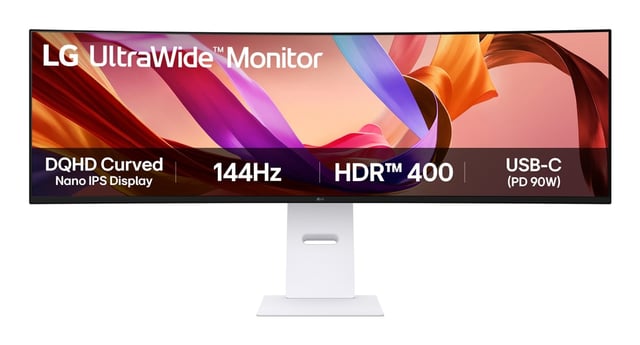 LG 49U950A-W computer monitor 124,5 cm (49") 5120 x 1440 Pixels Dual QHD LED Zwart, Wit