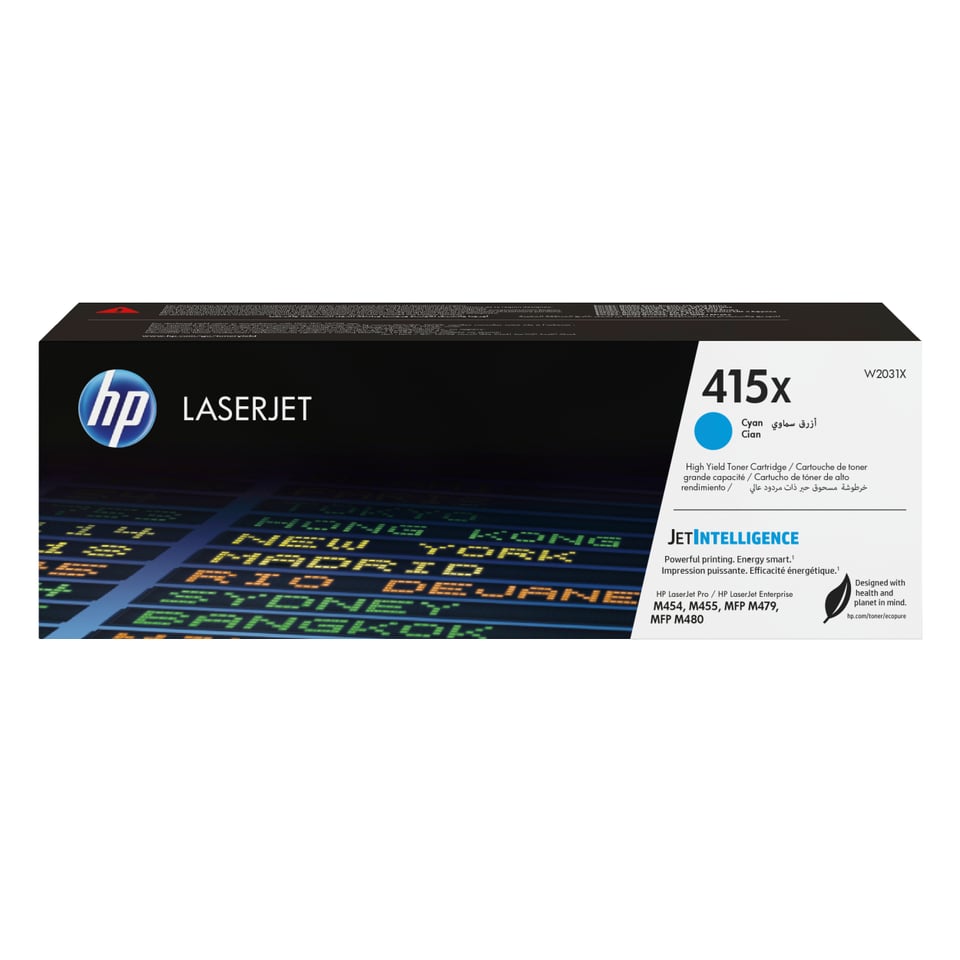HP 415X originele high-capacity cyaan LaserJet tonercartridge