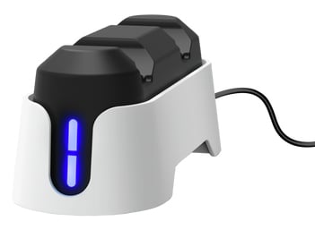 Trust GXT 228 Dual Charging Dock - Dual charging station – Voor console controllers – USB-gevoed – Playstation 5 - Wit/Zwart