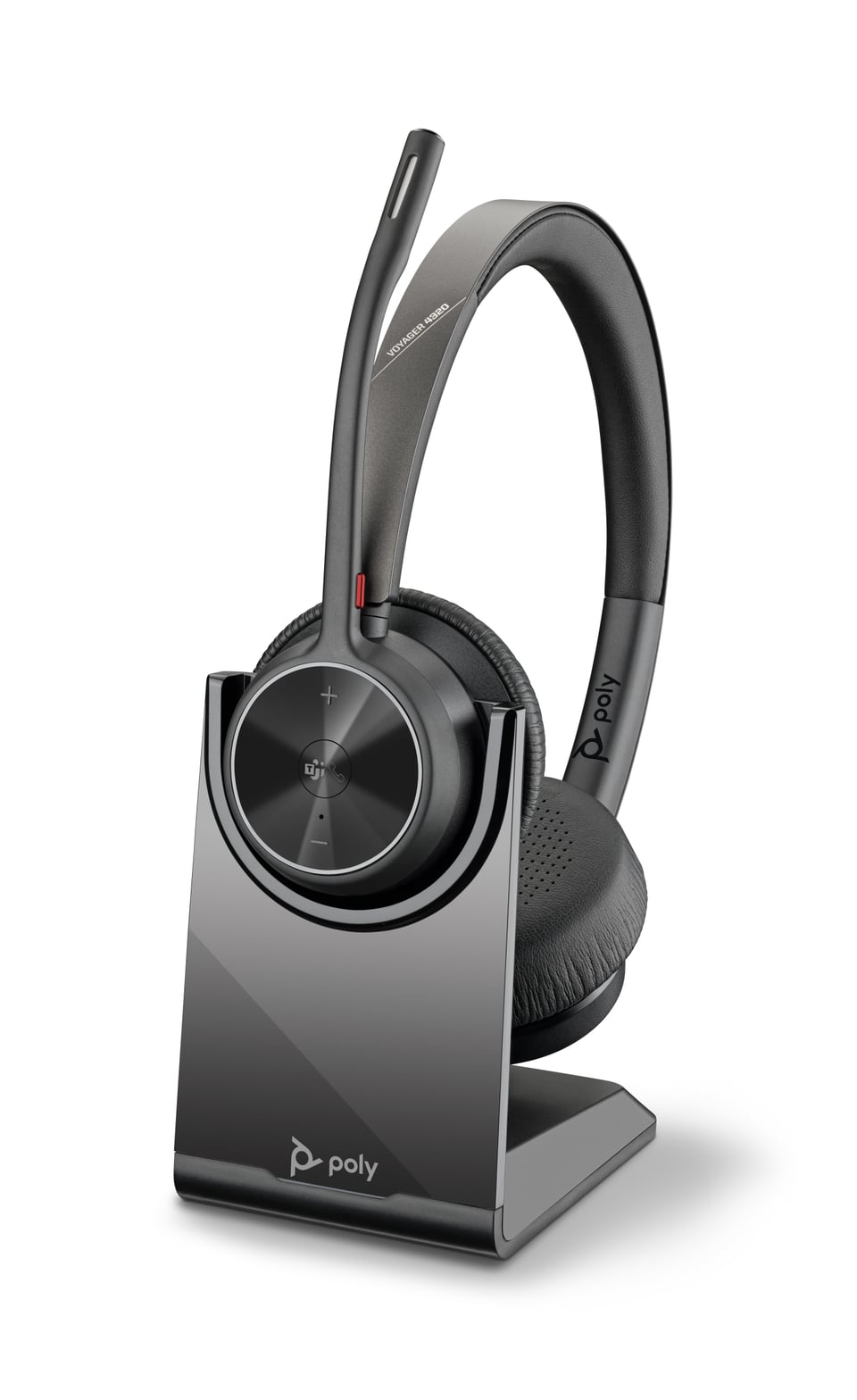 HP Poly Voyager 4320-M Microsoft Teams Certified Headset + BT700 dongle + oplaadstatief