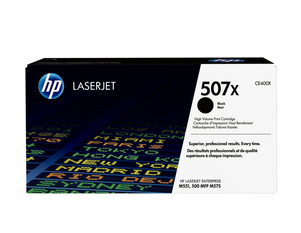 HP 507X originele high-capacity zwarte LaserJet tonercartridge