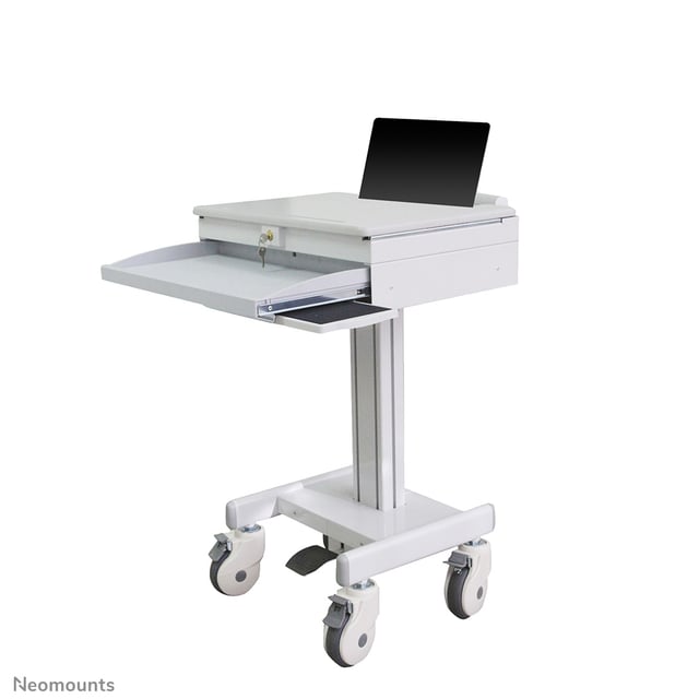 Neomounts MED-M100 Medisch mobiel werkstation -17" - gasveer - vergrendelbaar