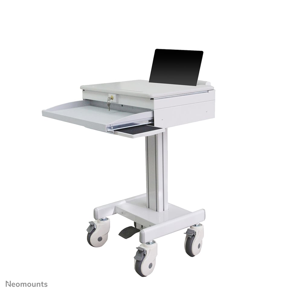 Neomounts MED-M100 Medisch mobiel werkstation -17" - gasveer - vergrendelbaar