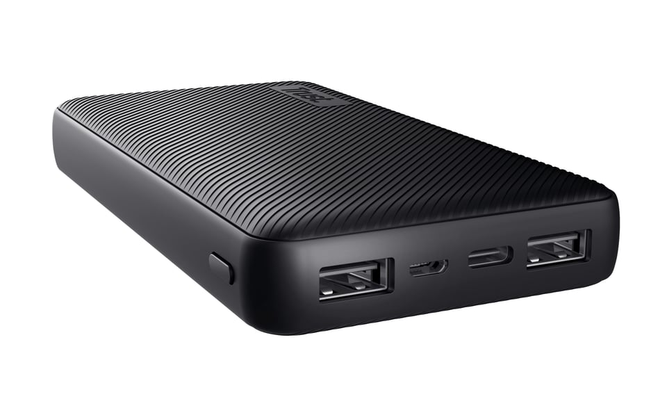 Trust Primo Powerbank 15000 mAh – Powerbank – 55,5 Wh – Zwart