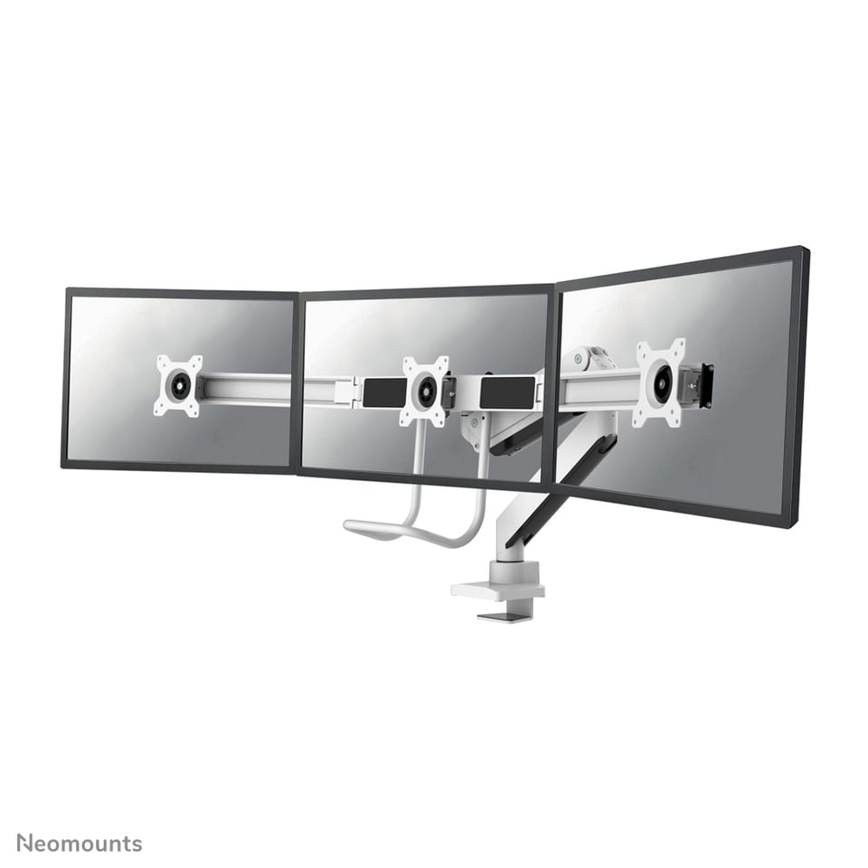 Neomounts NM-D775DX3WHITE flat panel bureau steun 68,6 cm (27") Wit